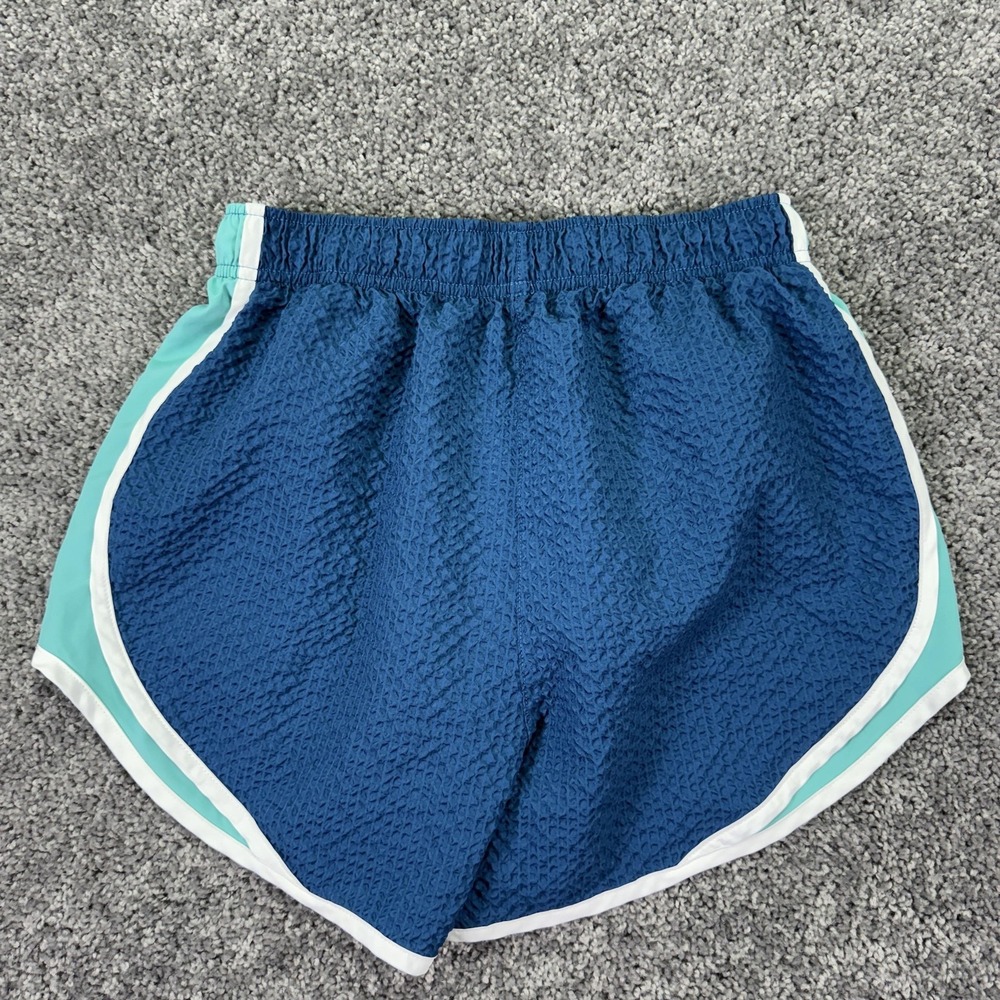 Nike Shorts Womens Small Blue Running Elastic Waist Training Gym Drawstring Logo - Picture 2 of 9